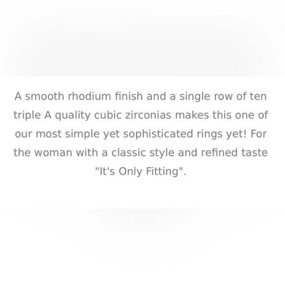 🇨🇦🆕5th Avenue Rhodium Ring - Picture 8 of 15